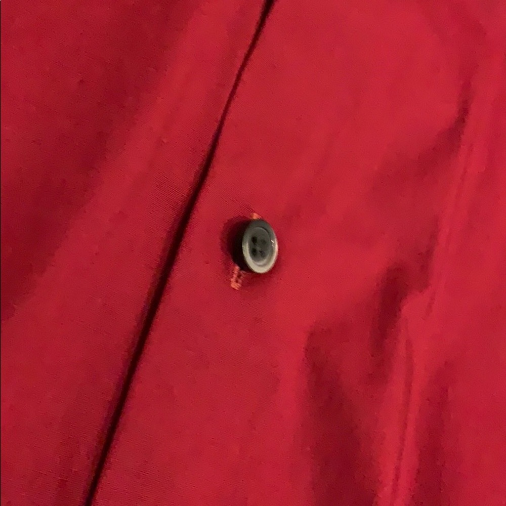 Red Express 1MX fitted button down dress … - Picture 3 of 10
